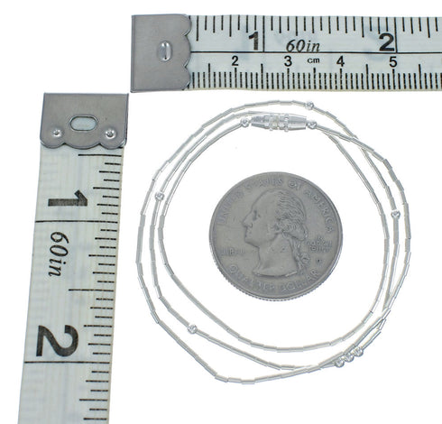 Liquid Sterling Silver Bead Necklace X10816